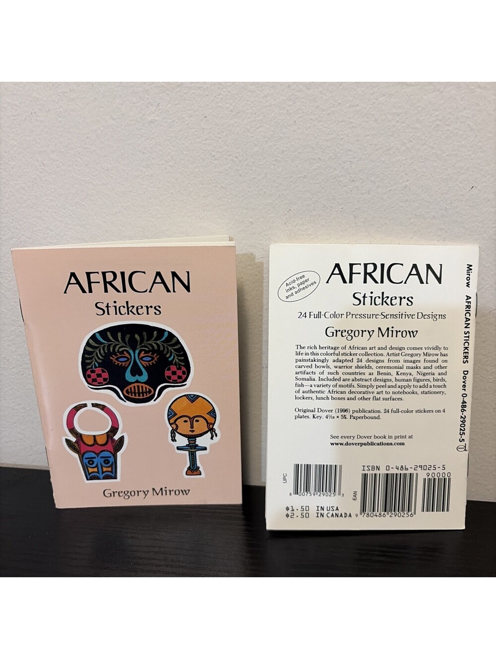 Vintage Gregory Mirow African Stickers Lot Of 2 With 24 Stickers Each